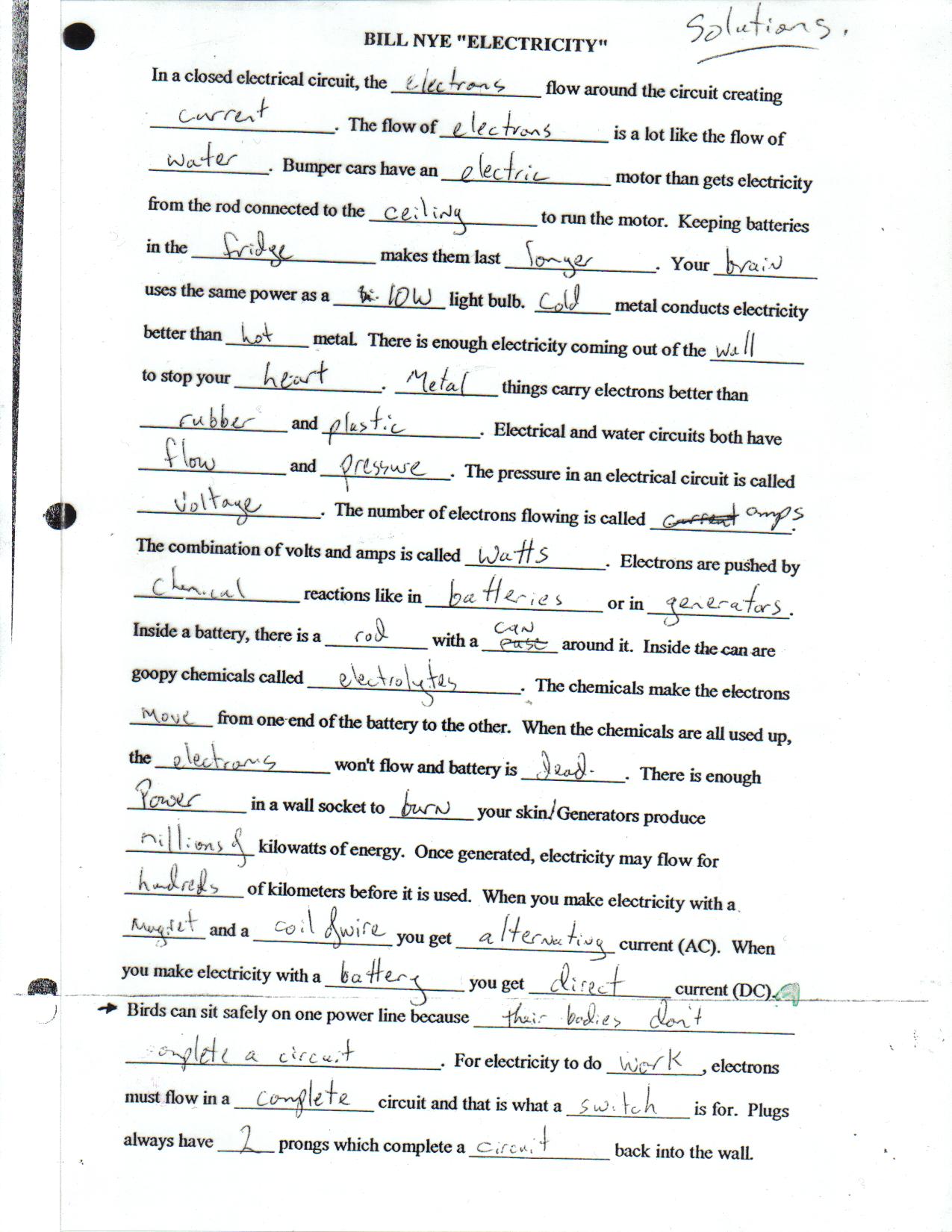 Toxic Science Pertaining To Static Electricity Worksheet Answers